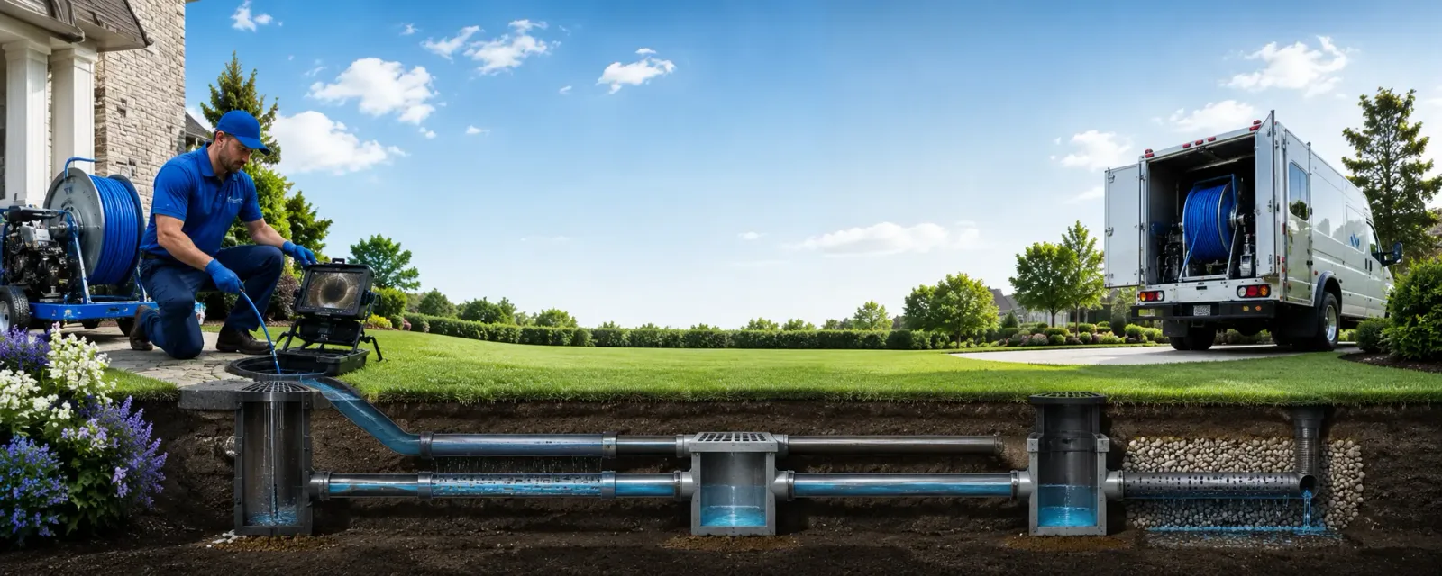 Outdoor drain cleaning information for Copenhagen, NY
